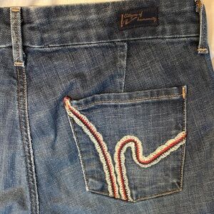 Citizens Of Humanity Women's Blue Straight Leg Jeans